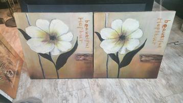 Gratis Twee Leuke Bloem Schilderijtjes