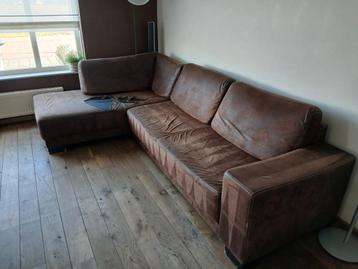 Hoekbank met lounge gedeelte - gebruikt