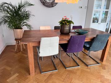 Houten tafel. 220x100