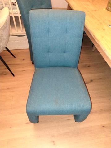 Blauwe Stoffen Stoel