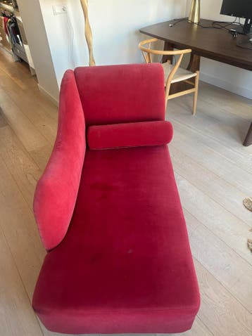 Chaise lounge - rood