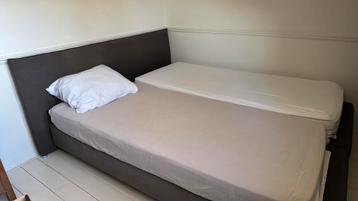 Boxspring 180x220, Eastborn, antraciet.