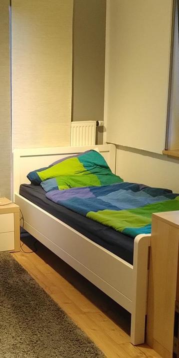 Wit bed 100x200cm al demonteert