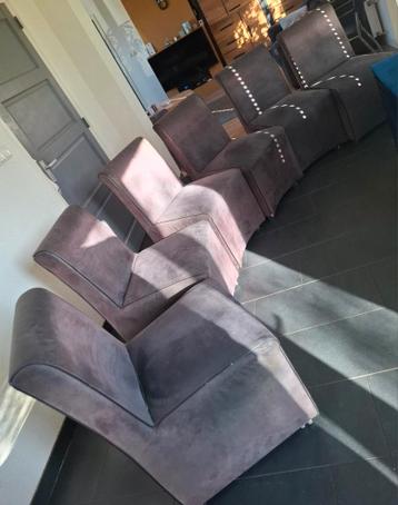 6 eetkamerstoelen op wieltjes gratis