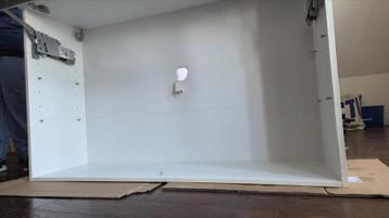 Bovenkast keuken  met glazen platen