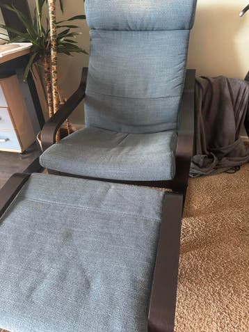 Comfortabele Lounge Stoel met Voetenbank