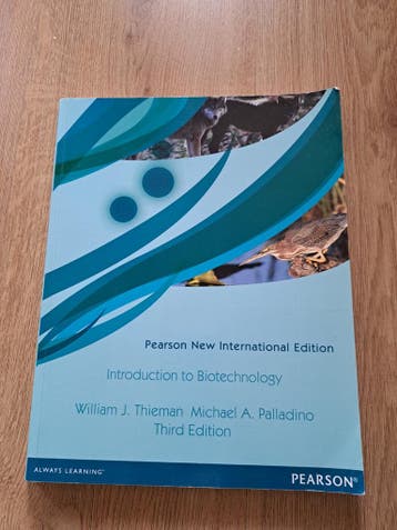 Introduction to Biotechnology - Thieman, Palladino