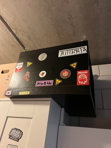 Coffee table or bedside table on wheels
