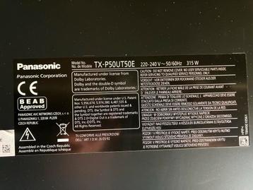 Panasonic TX-P50UT50E Plasma TV - Gebruikt