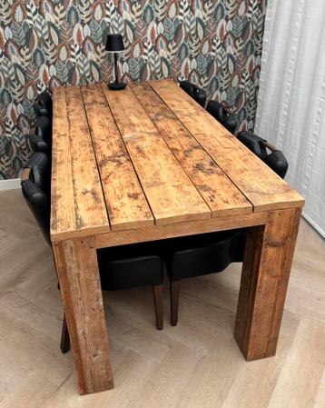 Steigerhouten eettafel zware kwaliteit