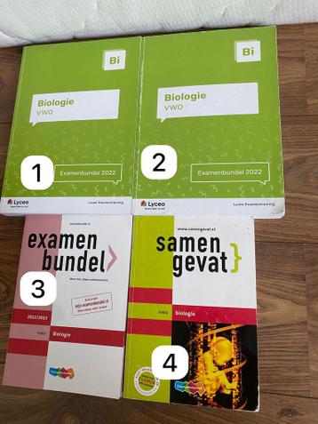 Examenbundels en samengevat Biologie VWO 8 euro per stuk!