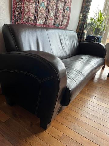 Lederen driezitsbank