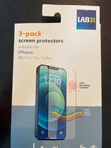 Screenprotectors iPhone XR/11/12/12 Pro - 3 stuks