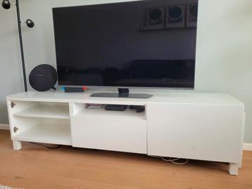 Wit TV Meubel met Glasplaat Ikea - Gratis