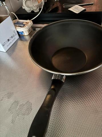 Gratis. Gebruikte wokpan - geschikt voor gas