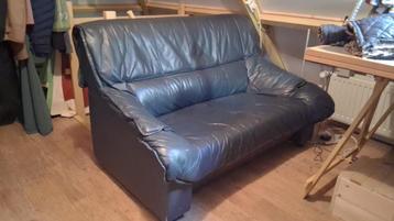 Leren bank - gratis af te halen