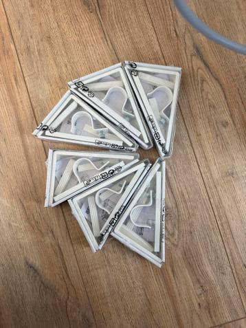 IKEA Gordijnroede Zwart/Wit 210-385cm