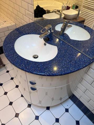 Granietlook design stevig badkamermeubel, complete set(00’s)