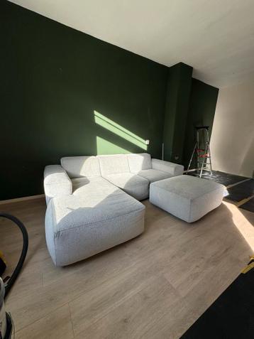 Grijze hoekbank te koop - €20 - Kan nog een ronde mee!