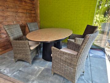 Marmeren tafel ovaal 1.75 x 1.05