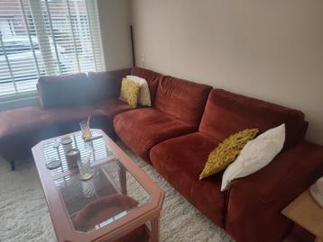 Gratis: rode / terra hoekbank!