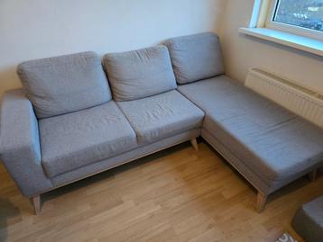 Gratis!   3-persoons zitbank in licht grijs