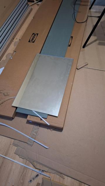 Spiegel badkamer 80x50cm incl bevestigingsbeugels