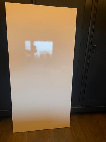 Aangeboden hoogglans wit Ikea Vika Amon bureau 75 X 150 cm