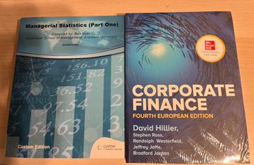 2 boeken corporate finance en managerial statistics gratis