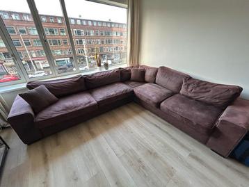 Gratis op te halen hoekbank, bordeaux rood