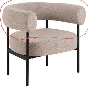 2 stoel leuningen beige