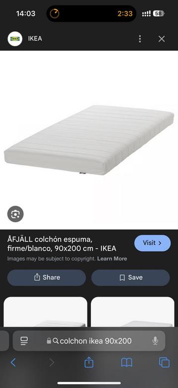 Ik geef twee schuimmatrassen van 90x200 cm