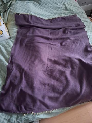 Paarse plaid/ paarse deken