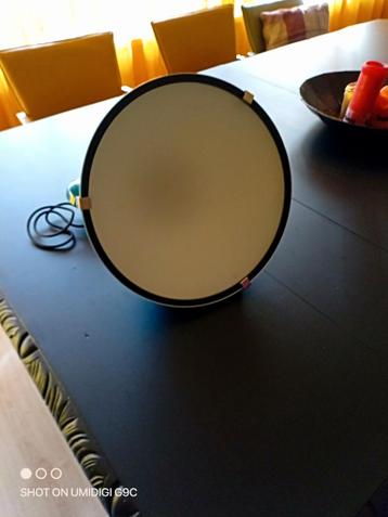 Industriële lamp blauw groen