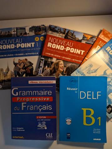 Franse boeken - Rond-Point, Grammaire Progressive, DELF