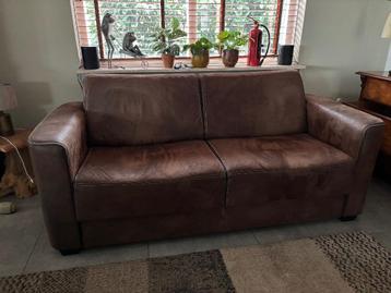 bank donkerbruin 2,5 zits