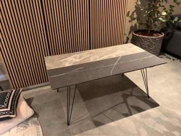 Salontafel met 2-delig marmerpatroon