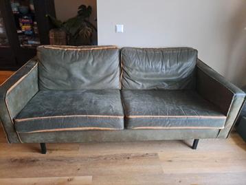 Stoere 2,5 zits leren bank