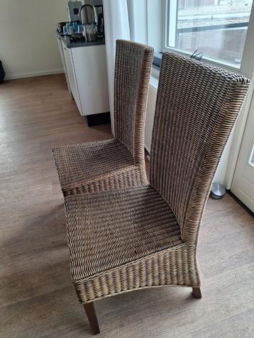 Rieten stoelen set