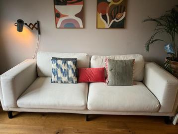 Gratis NOCKEBY ikea 3 zitsbank met luxe stof Bemz
