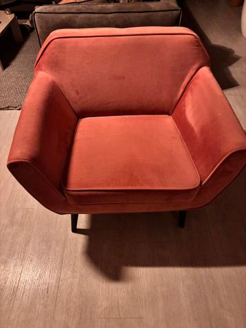 Comfortabele fauteuil met zachte stof