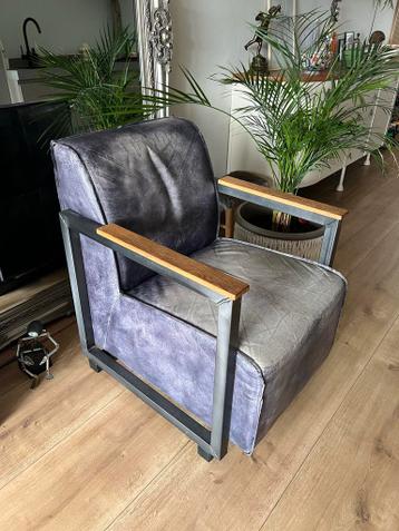 Lederen fauteuil - Gratis af te halen