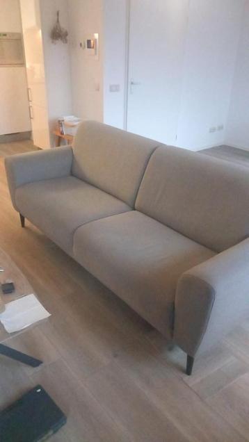 Groen / grijze bank - 220 breed - Gratis af te halen!