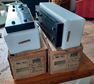 Retro RZB Plafonnière / Wandlamp 2 stuks - Gratis!