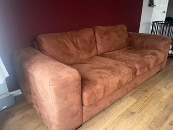 Cognac kleurige zitbank van Montel