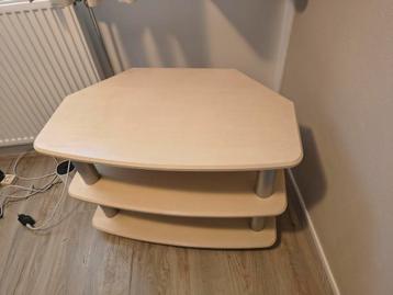 Houten tv meubel met 3 niveaus