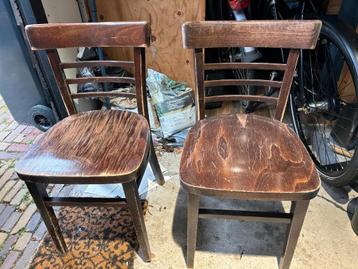 Two wooden chairs