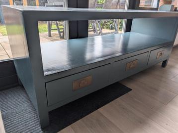 Blauw TV-meubel/dressoir met lades