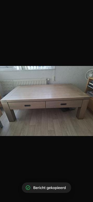 Eiken salon tafel, gratis afhalen!