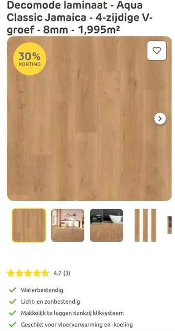 Decomode laminaat - Aqua Classic Jamaica 8mm